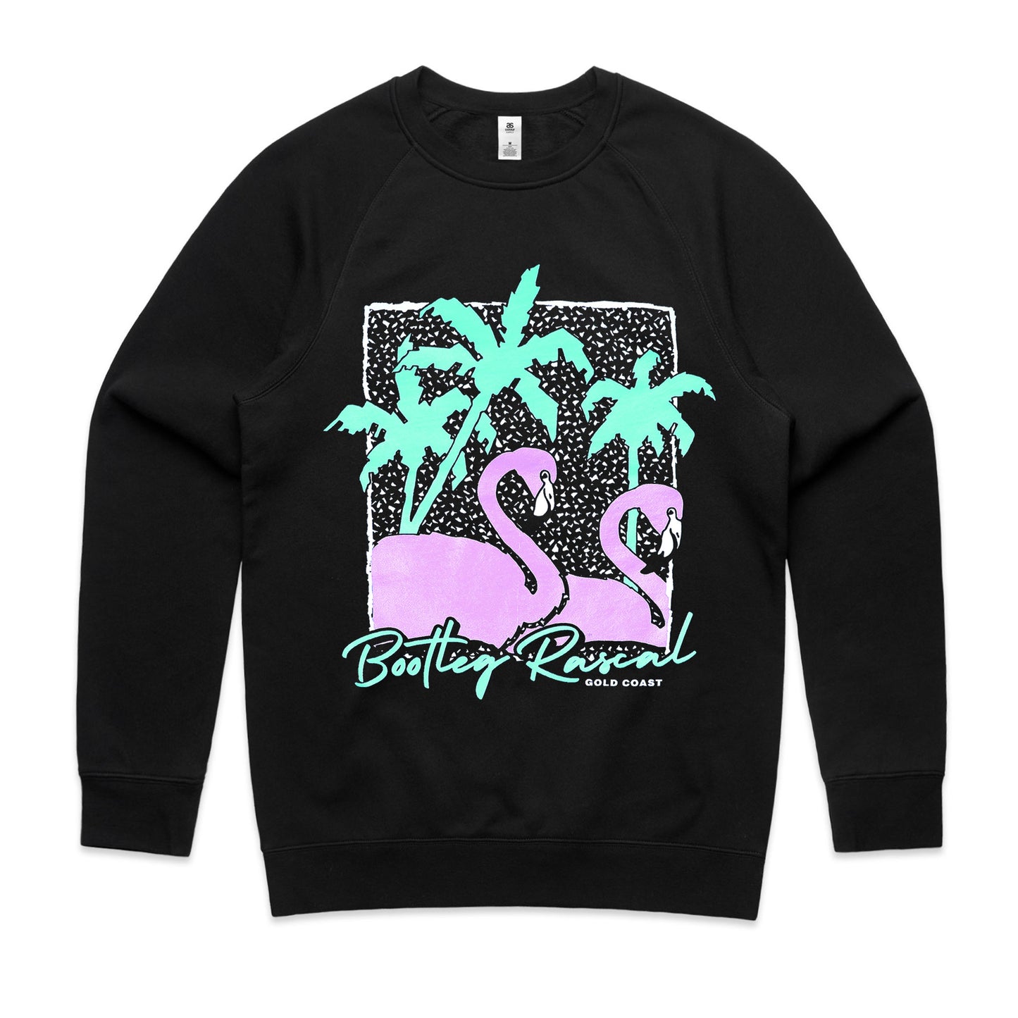 'Flamingos' - Jumper (Black)