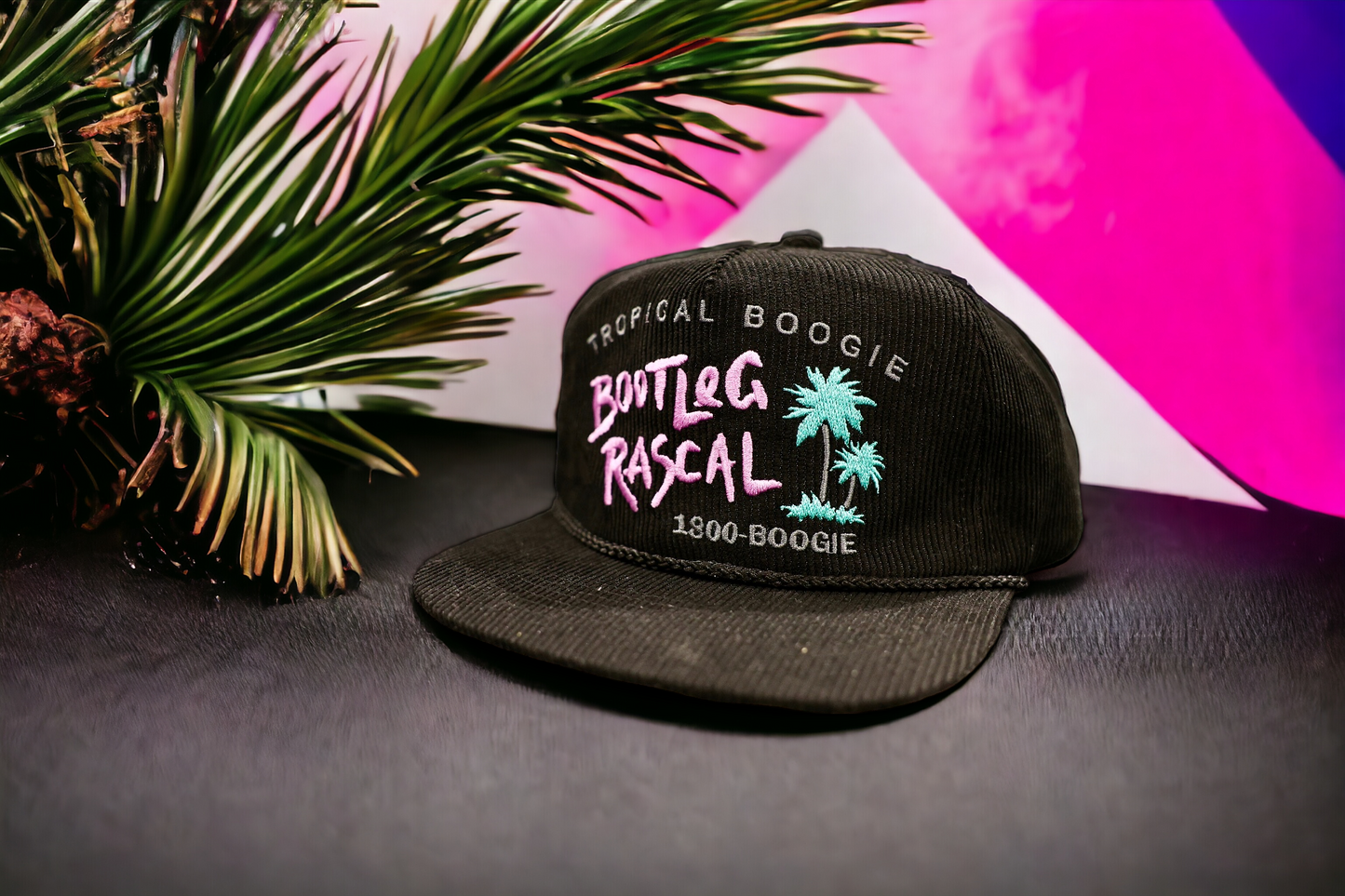 'Tropical Boogie' Hat (Black)